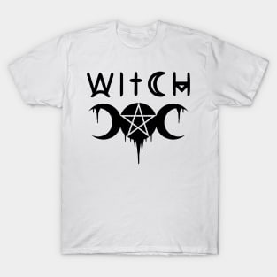 WICCA, WITCHY, WITCHCRAFT,  THE TRIPLE MOON T-Shirt